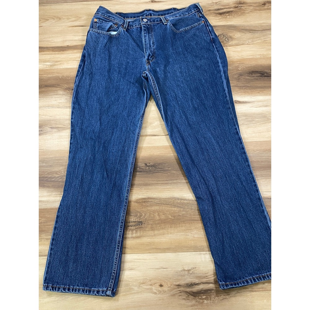 Levi's 550 Relaxed Fit Jeans Mens 38x32 Heritage 100% Cotton Straight Mid Blue